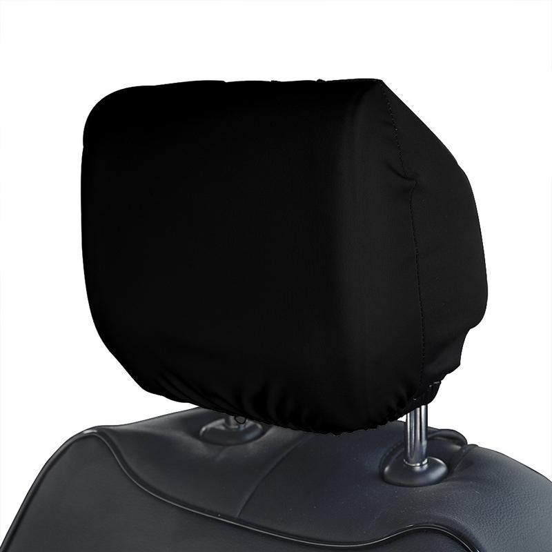 2 buc Husa pentru tetiera scaun auto Taxi Publicitate Husa pentru cap de praf Interior Negru/Alb Fata de perna pentru tetiera All Inclusive Universal