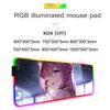 hakui koyori Mouse Pad RGB Gaming Mousepad Big LED Pad PC Desk Mat Luminous Mouse Pad Large Keyboard Mats Table Rug With Backlit