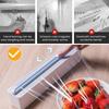Magnetic Cling Film Dispenser With Slide Cutter Reusable Wall-mounted Wrap Dispenser For Plastic