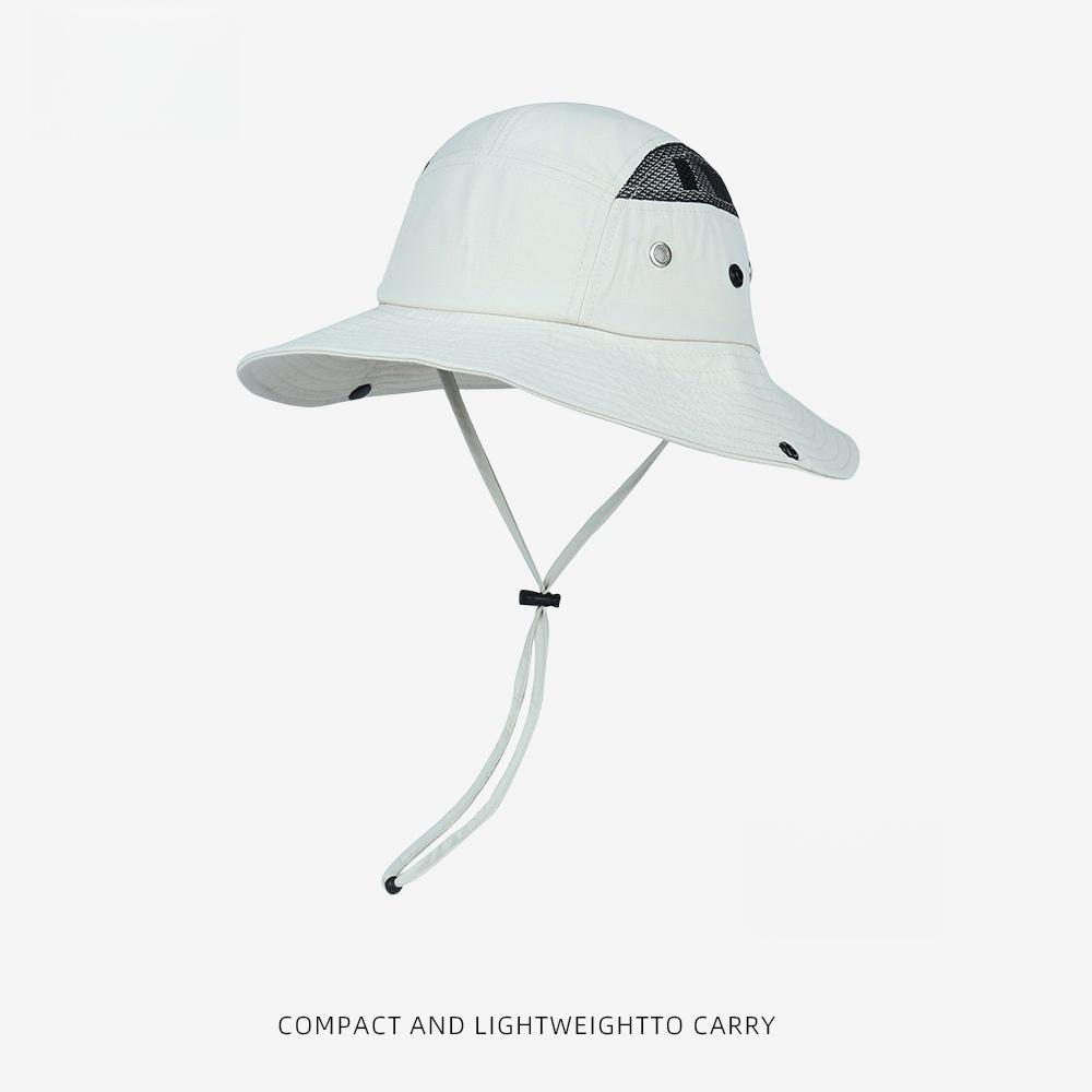 Cappello da Sole Impermeabile UPF50+ da Uomo Donna a Tesa Larga a Secaggio Rapido Traspirante Cappello Boonie da Esterno Pesca Escursionismo Safari
