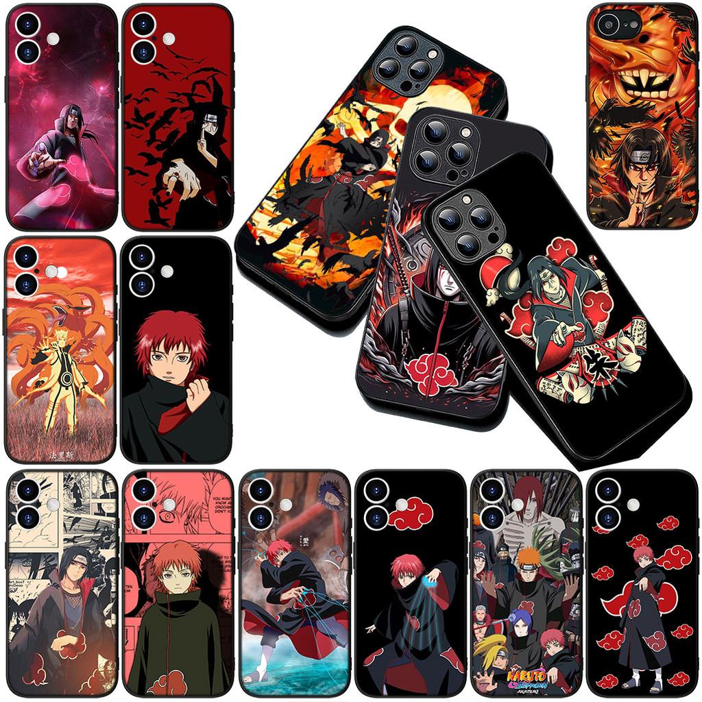Casing for Apple iPhone 12 13 Pro Max Mini ProMax X XR Air 13Pro XS Phone Cover Soft Case Sasori Narutos Itachi Uchiha Akatsuki