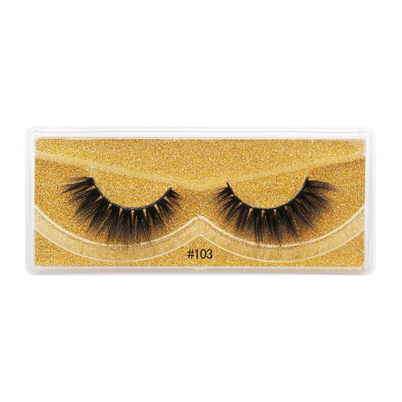 3D Imitation Mink False Eyelashes - Natural, Thick, and Three-Dimensional Style