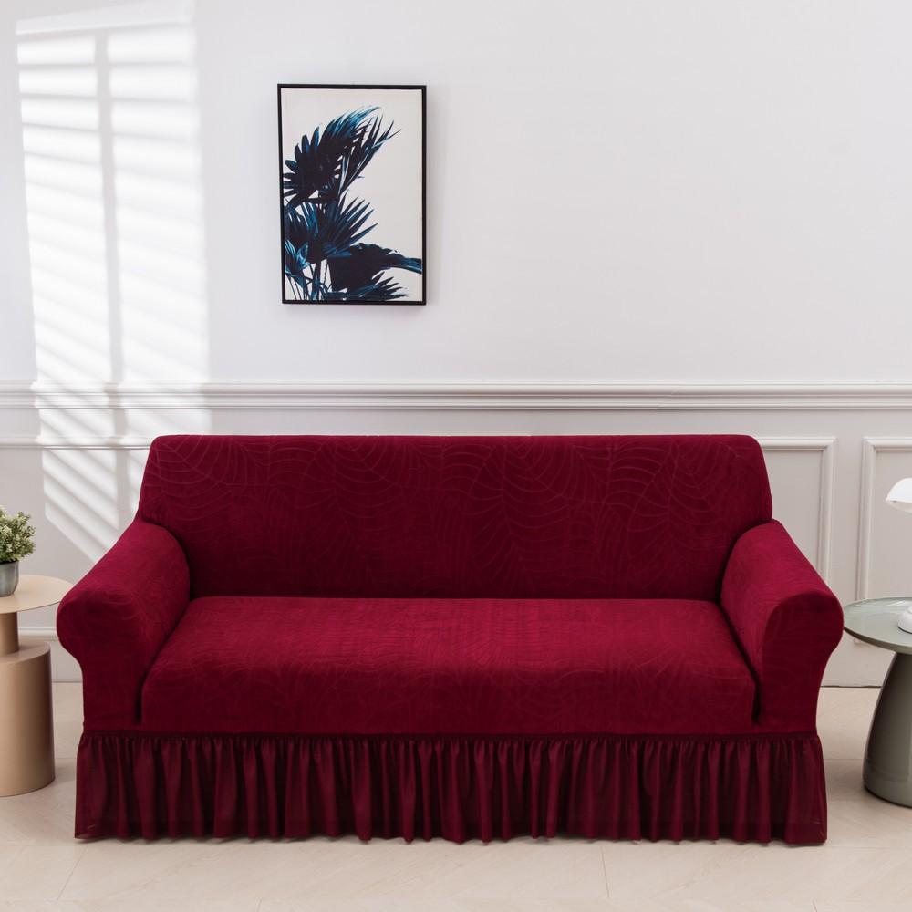 Skirt Sofa Cover All-Inclusive Universal Four-Season Universal Three Or Four-Person Living Room Elastic Fabric Sofa Cover