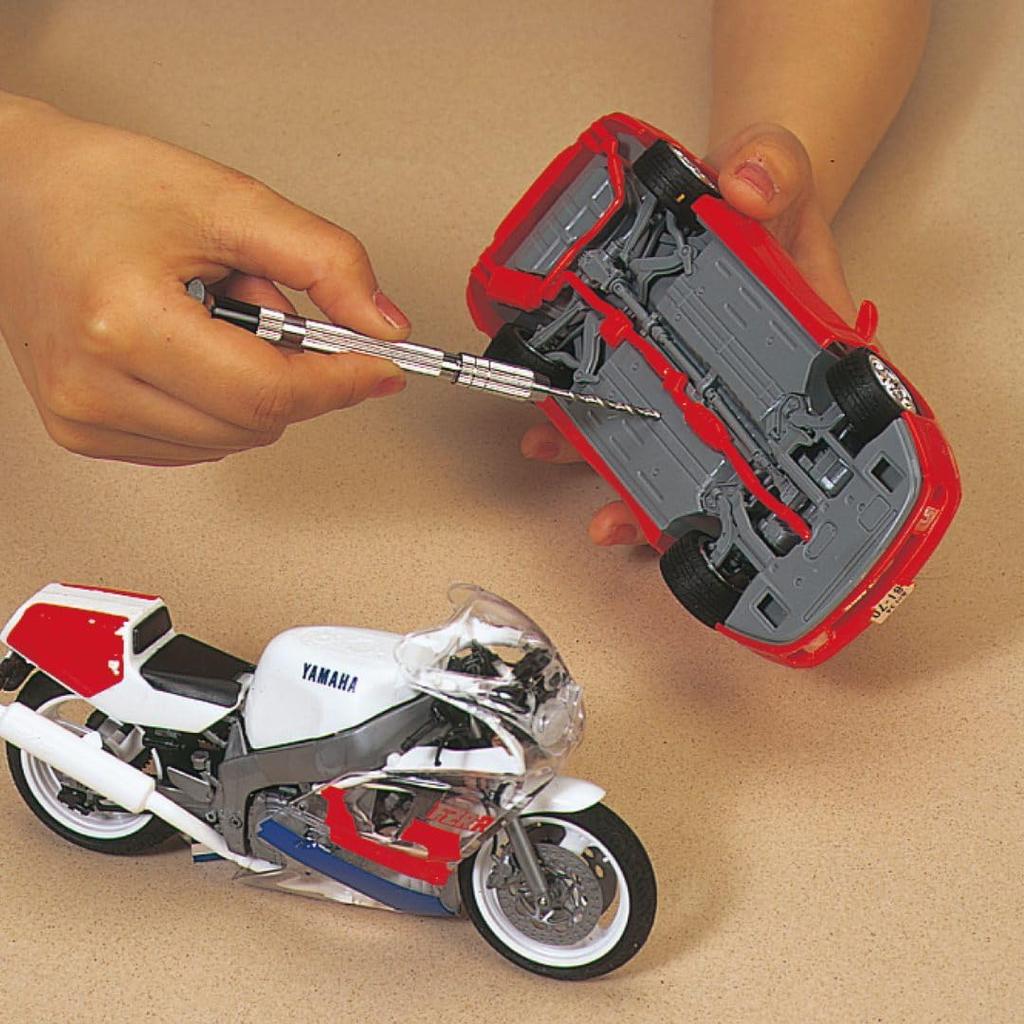 ANEX Ausziehbarer Stiftstock mit Gummi-Bohrungslöchern für Plastikmodelle und handgefertigte Präzisionsmodelle Mini und mehr Grip, 0,1-3,2 mm, Nein. 98-R [Für