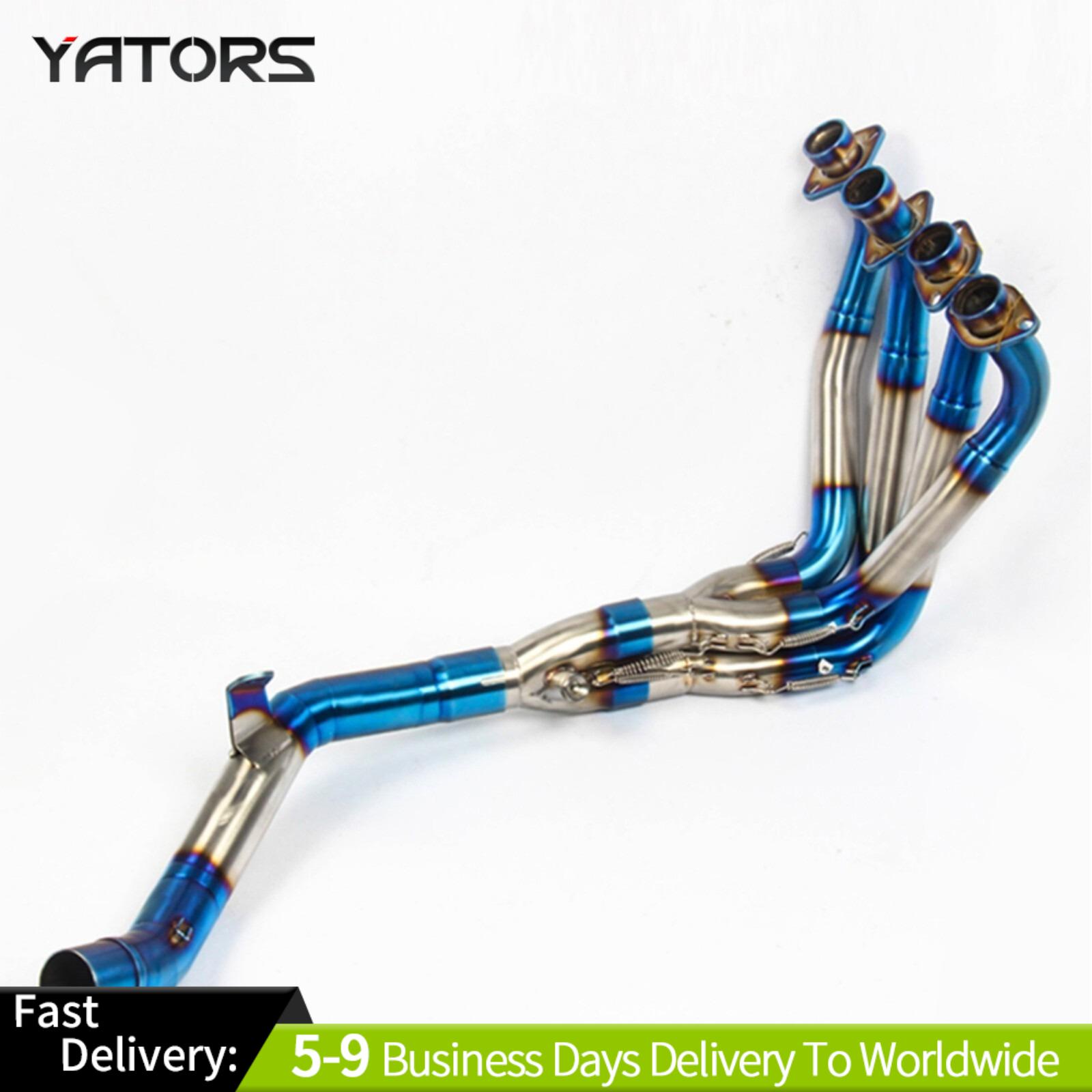 Full System For Kawasaki Z900 2017-24 Exhaust Header Front Pipe Connecting 51mm Exhaust Systems Exhausts Pipes