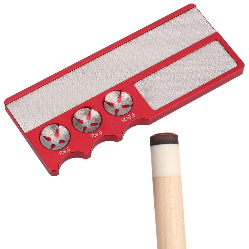 Multifunction Snooker Billiard Pool Stick Club Cue Tip Radian Shaper Grinding Repair Toolred