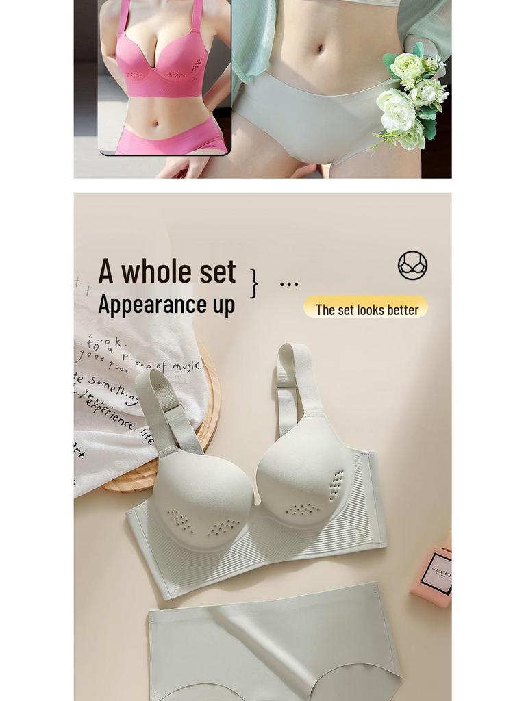 Übergröße Nahtloser Lift & Support BH: Atmungsaktiv, Auslaufsicher, Seitenstütze, Dünnes Cup-Design für Frauen