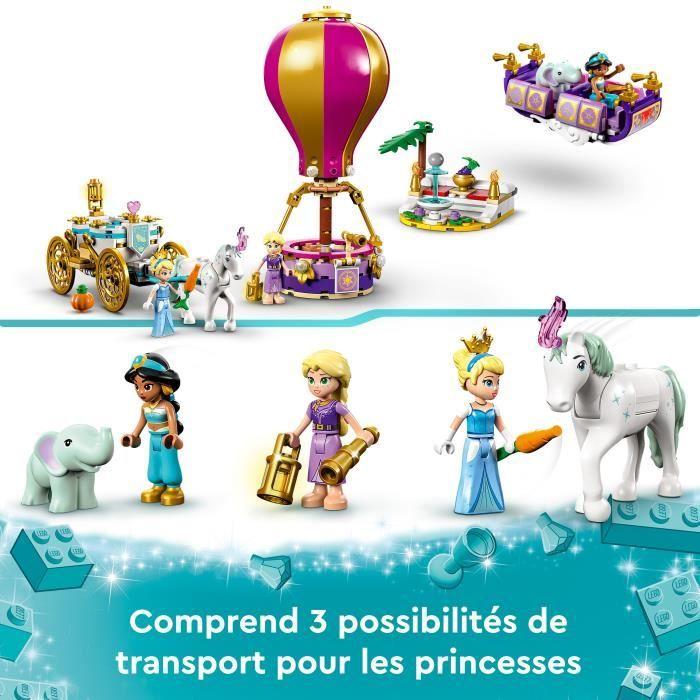 LEGO® Disney Princesse 43216 Le Voyage Enchanté des Princesses, Jouet avec Cheval, et Figurines