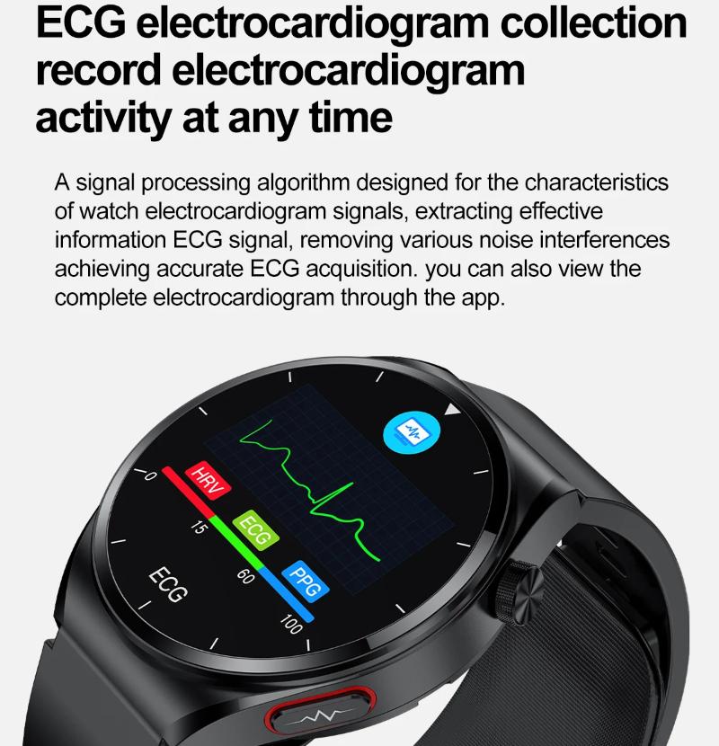 2025 NEW GT5 Smart Watch Air Pump Sphygmomanometer Heart Rate Thermometer Airbag Wristband Call Reminder Health Watch