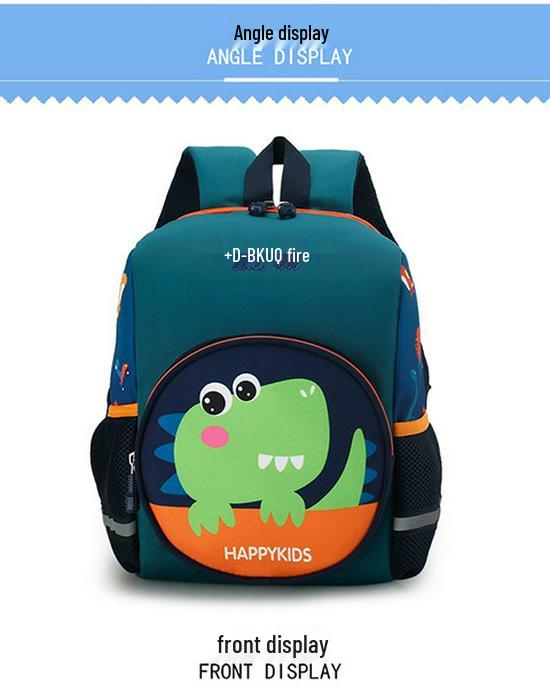 Rucsac de grădiniță cu dinozaur de desene animate pentru băieți și fete 2-5 ani – Rucsac școlar ușor, cu bretele duble
