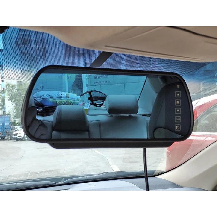 DIYKIT Wireless 7inch Rear View Mirror Car Monitor Parking System IR Night Vision Rear View Car Camera