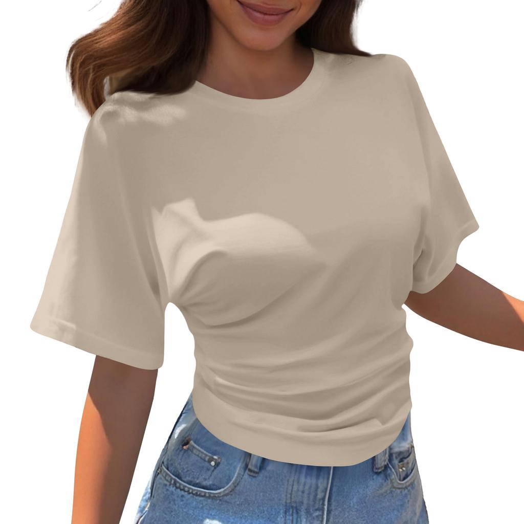 Women's Round Neck  Loose Lightweight Spring/Summer Top