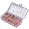 200Pcs Oil Drain Plug Gasket Red Copper Heating Processing 9 Types Oil Sealing Drain Plug Washer M5‑14