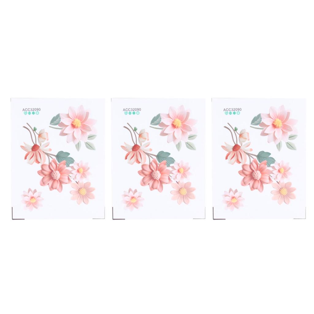 Beautiful Flowers Switch Wall Sticker PVC Murals Removable Decals Waterproof Sticker For Bedroom Bathroom Living Room Home Decoration Stickers