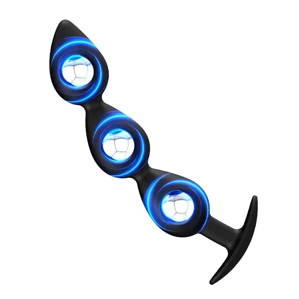 Wearable Anal Plugs With Steel Balls Inside Anal Beads Butt Plug Fake Dildo Analplug Buttplug Butplug Adult 18 Sex Toy For Women