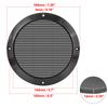 uxcell Speaker Grille Glossy Audio Speaker Cover Mesh Subwoofer Grille Protector Metal Black 2 Pack 6.5 Inch