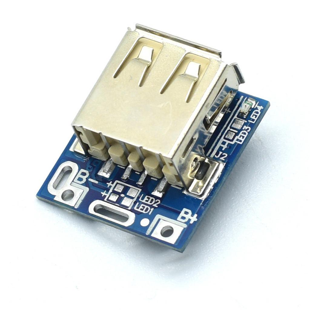 Pack of 10pcs 5V Step Up Board for Lithium Battery Charging Protections with Built-in Intelligent Temperature Control