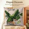Summer Style Leopard Cushion Cover Natural Linen Organic Fabric DoubleSided Printing Sofa Home Decor Gift Pillow Case