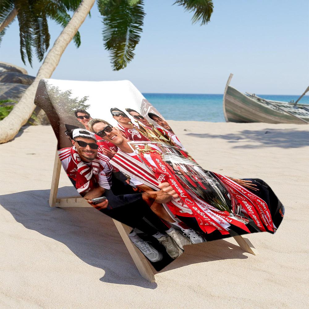 Arsenal Football Player Beach Towel High Absorbency & Quick-Dry Comfortable Lightweight Perfect for Traveling Yoga Camping and Swimming