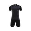 (Schwarz Kein Custom, L Höhe 165-170CM) Fußballtrikot Sets Herren Sport Fußballtrikot Trainingsanzug Fußball Uniformen Damen Fußball Trainingsanzug