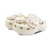 Crocs Classic Platform Clog EVA Camellia Casual Comfort Hole Shoes Women's White