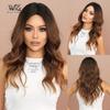 New Ladies Wig Simulation Wig 53cm Hair Brown Wig Wavy Wig Full Headgear Rose Hair Net Headdress Beauty Decoration Wig