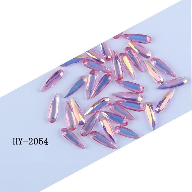 20 Pcs Colorful Nail Art Rhinestone  AB Nail Glitter Manicure Decoration