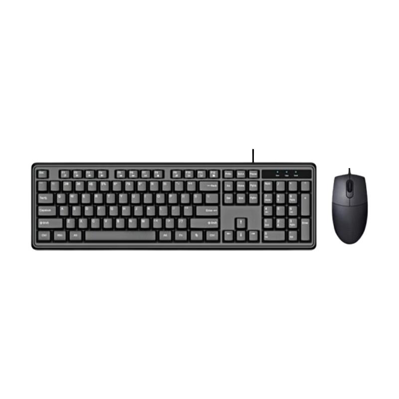 HNYH Wired Keyboard and Mouse Combo with Mouse Pad