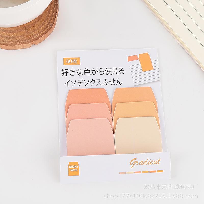 60 Sheets Aesthetic Gradient Index Tabs Colorful Sticky Notes for Planner Journaling Page Markers Office School Supplies