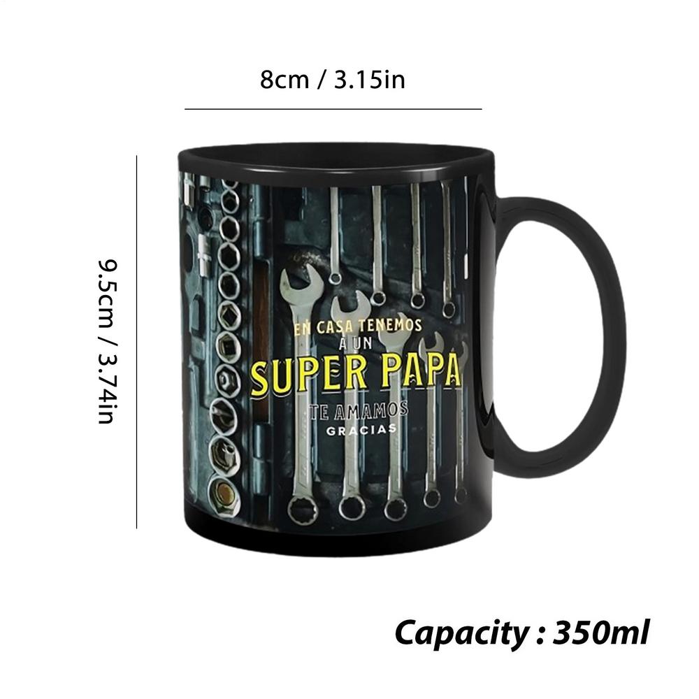 

Mechanic Black Mug Black Ceramic Coffee Cup For Mechanics Large Toolbox Coffee Cup Tea Mug For Whiskey Beer Juice Soup Water 350ml
