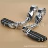 Motorcycle Footpegs: Durable Metal & Rubber
