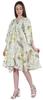 Moomaya Womens Short Kaftan Cover Up Night Dress Kaftan Gown Kimono