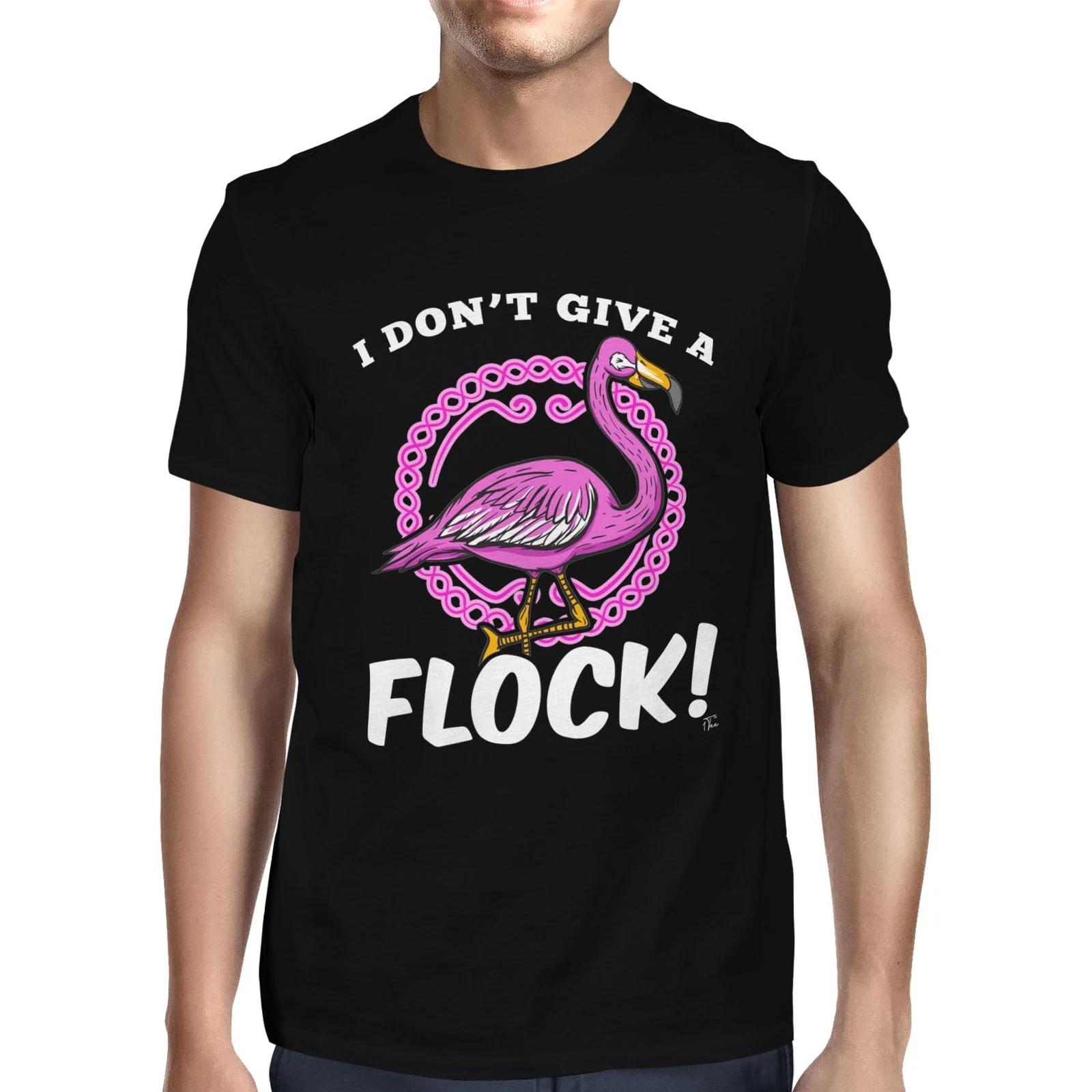 1Tee Mens I don t Give A Flock Flamingo T-Shirt M