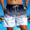 2026 Sommer Neu Ankerprint Abgestufte Badeshorts mit Kordelzug Lebendige Strandurlaubsbekleidung Lebendiges Badebekleidung Kordelzug