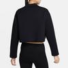 Nike FutureMove Cropped Loose Casual Sweatshirt Women Tops Black FN2793-010