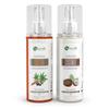 Naturalis Essence Of Nature Combo of Castor/Coconut Oil for Skin & Hair (200ml Each) | Natural Skin Moisturizer, Therapeutic, Odorless