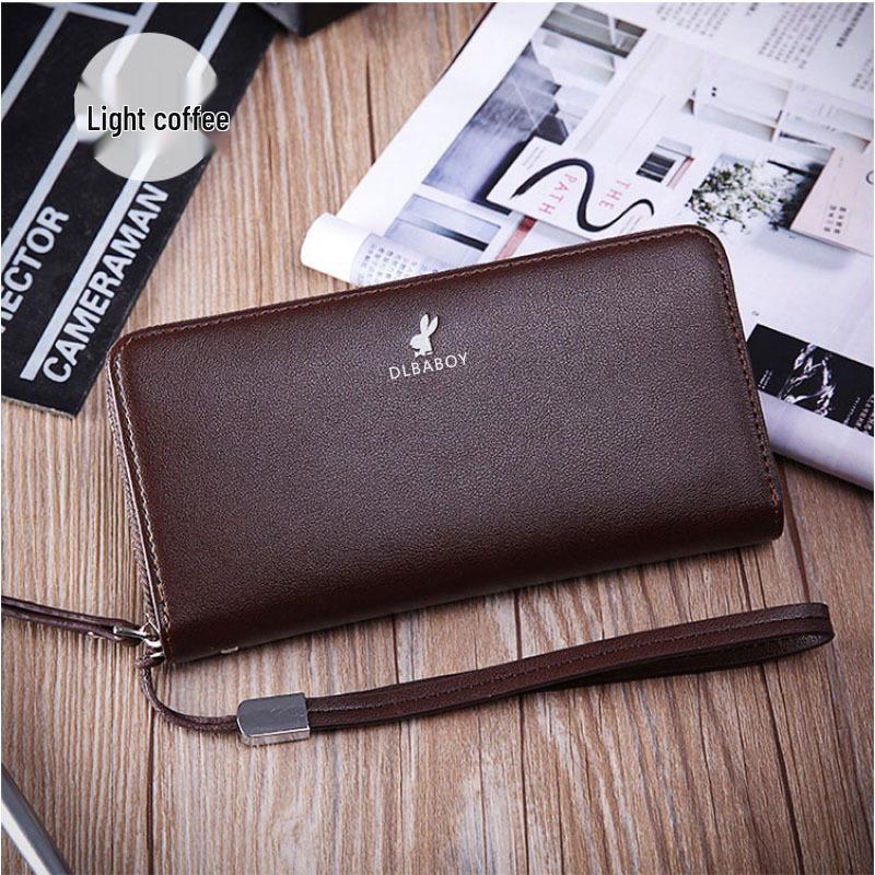 Portofel tip clutch de afaceri din piele pentru bărbați