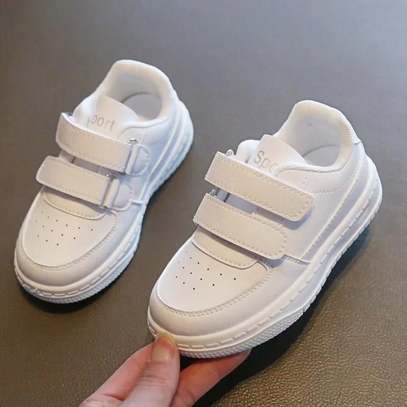 Children's Sneakers Boy Fashion Non-slip Girls White School Tennis Shoes Spring Autumn Versatile Kids Casual Shoes for Sports