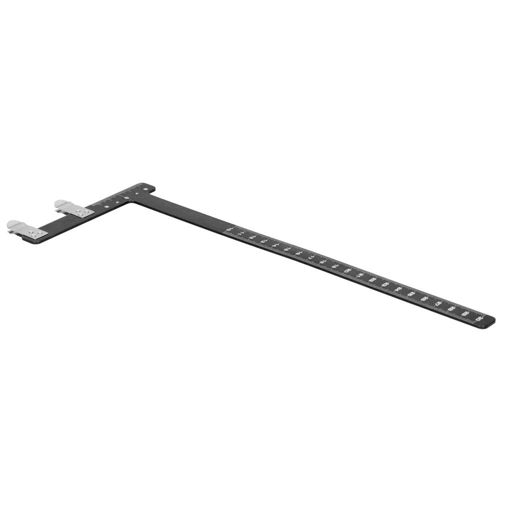 Adjustment Bow L Shape Chord Distance Ruler Aluminum Alloy Measuring Tool