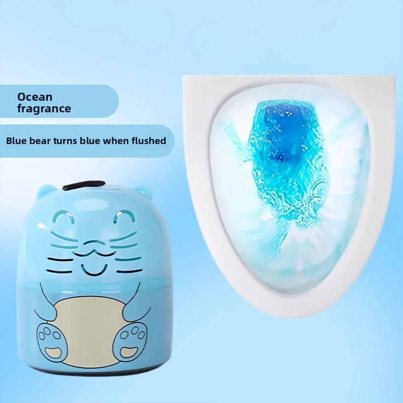 Strong Descaling, Deodorizing, and Fragrant Toilet with Blue Bubble Cleaning Solution