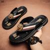Men's Flip-flops Large Size Leather Flip-flops Foreign Trade Casual Men's Shoes Street Men's Flip-flops Cool 37-46