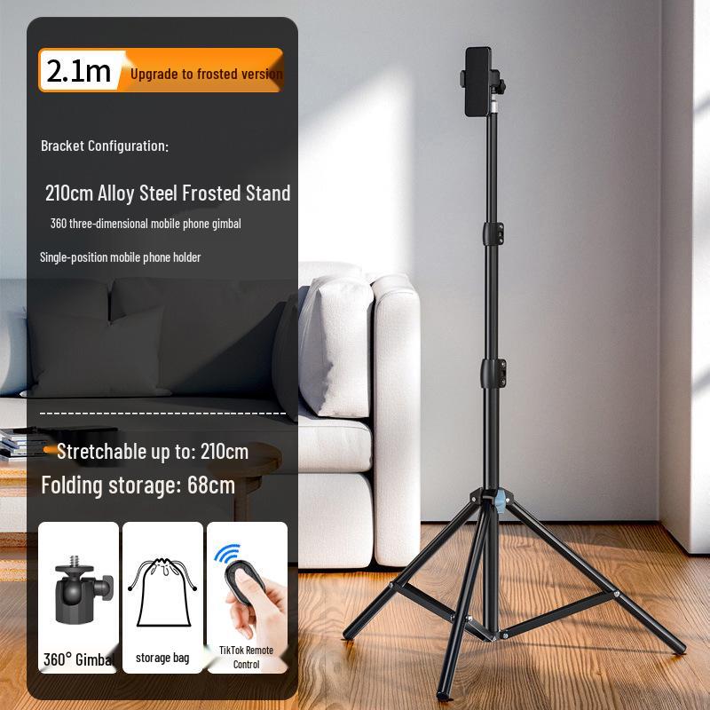 Telescopic Phone Holder Tripod for Live Streaming & Photography