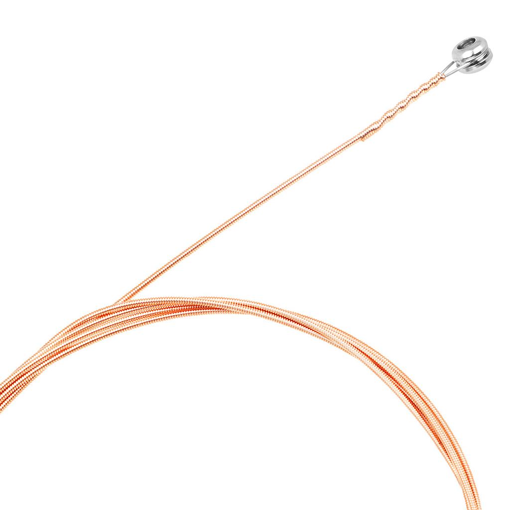 High Carbon Steel Red Copper 4pcs Acoustic Strings 040 095 Inch Hex Core Wound Beads Heavy Duty Professional Studio Stage Long Life Warm