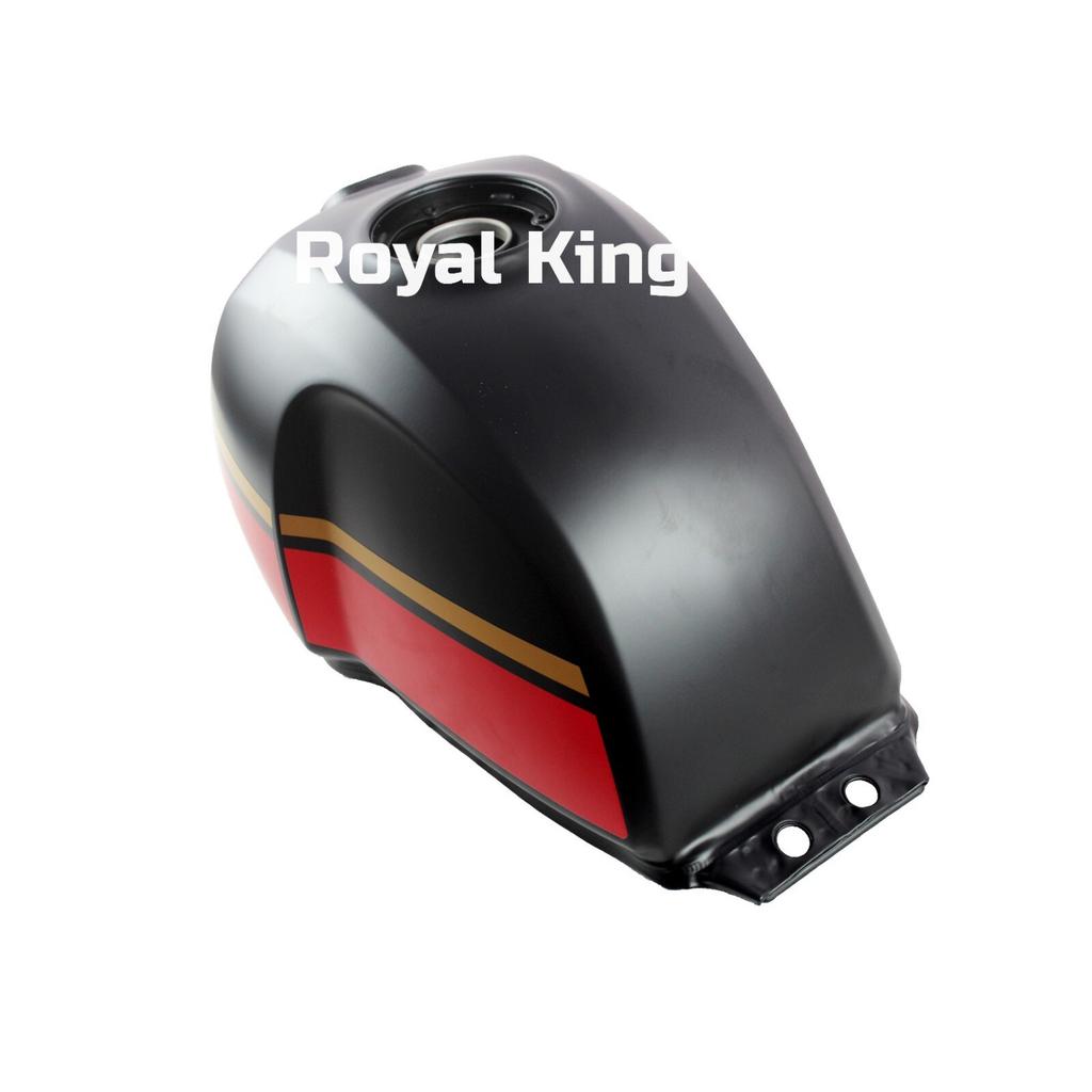 Royal Enfield "BLAZING BLACK Scram 411 Petrol Gas Fuel Tank"