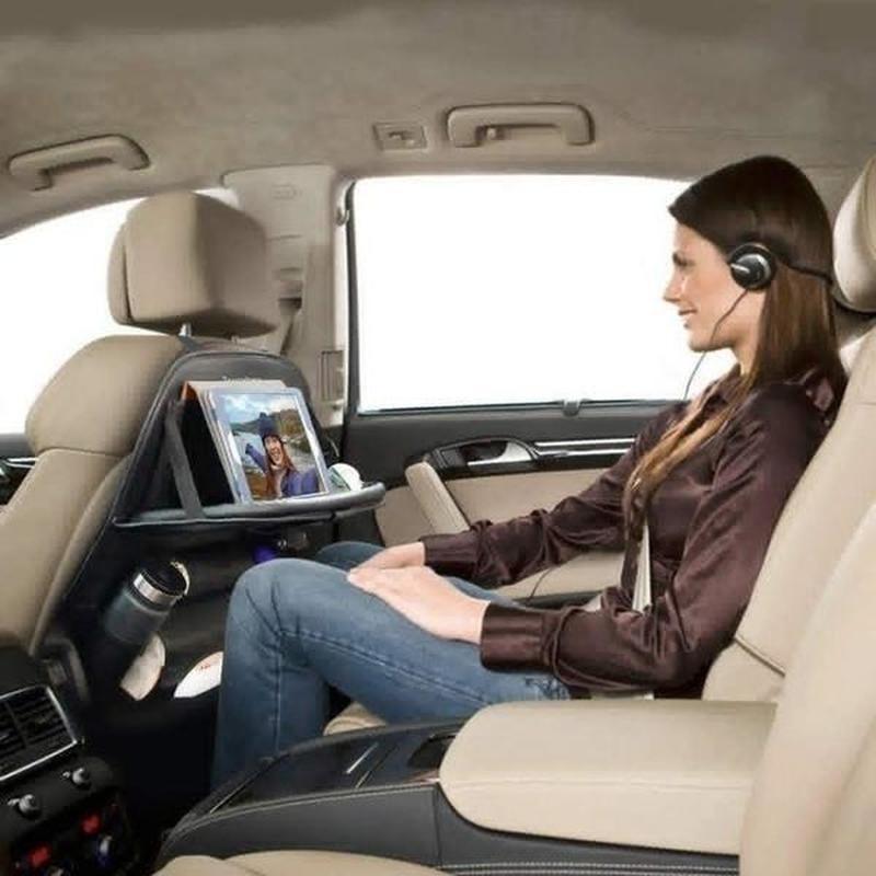 Multi-pocket Car Seat Back Hanging Organizer Bag Universal Auto PU Leather Storage Holder Bag Foldable Shelf