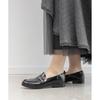 RANDA Women's Bit Loafer Rain Shoes KH36142 Black 22.5cm 2E