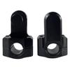 1 Pair Motorcycle Pivoting HandlebarRiser Aluminum Clamps for 22mm 25mm Handlebars  Modified Accessories Black