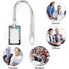 Wolf Dream Catcher Lanyard ID Badge Holder Case with 1 ID Window and Neck Strap for ID Driver Licence & Women Office