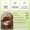 Rattan Cat Villa: Washable, Year-Round Cat House & Dog Bed