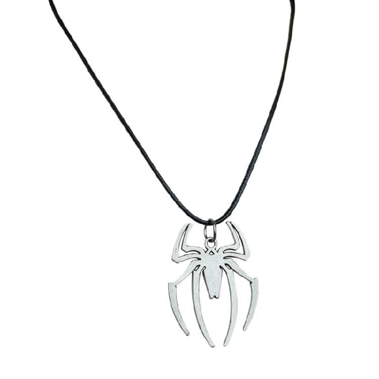 

Fashion Spiders Necklace Halloween Pendant Clavicular Chain Men Neckchain Silver Color Neck Chain Gothic Street Style 1